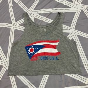 Ohio cropped tank top